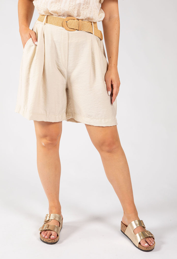 Linen Look Bermuda Shorts