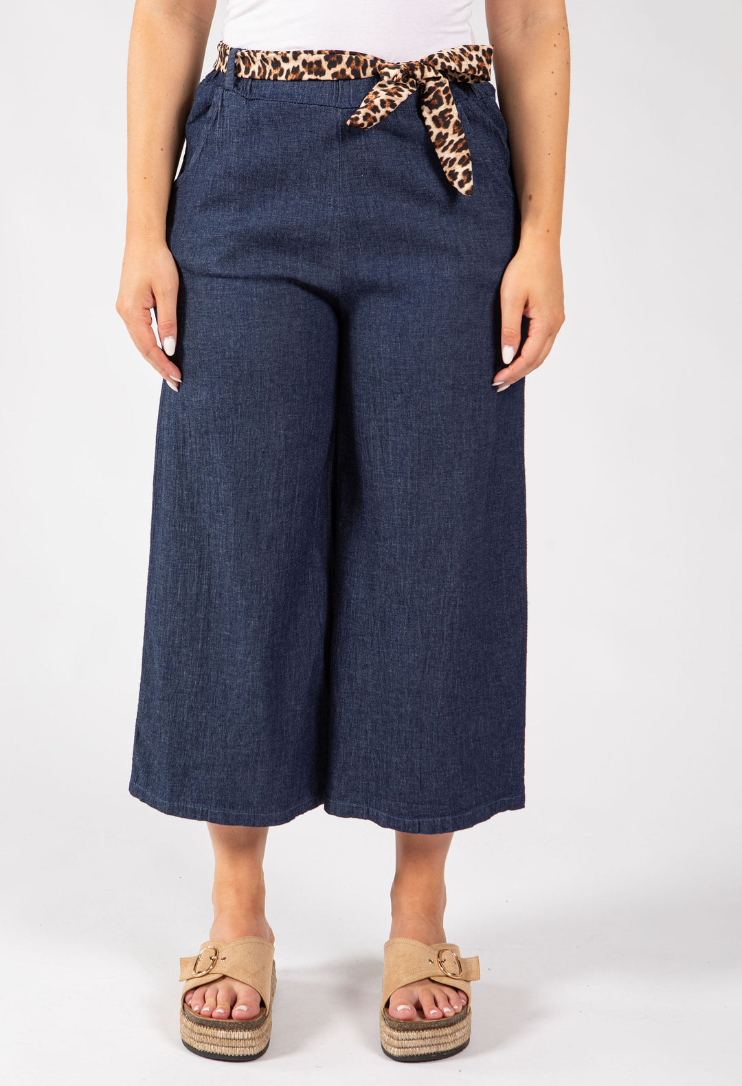 Pull On Denim Culotte