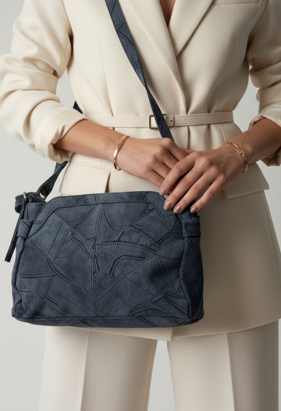 Faux Suede Bag