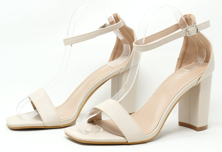 Squared Toe Block Heel