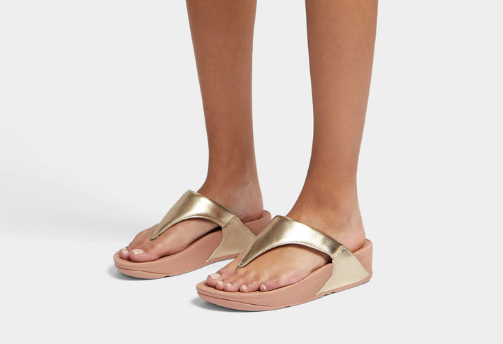 LULU Leather Toe-Post Sandals