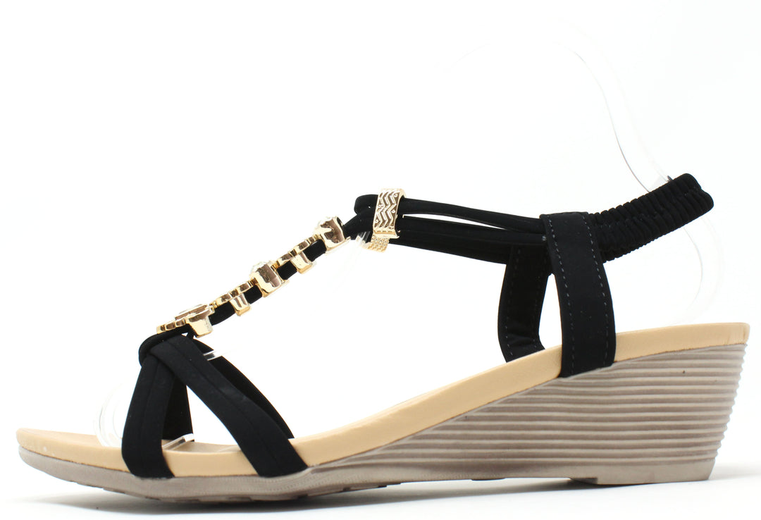 Diamond and Floral Wedge