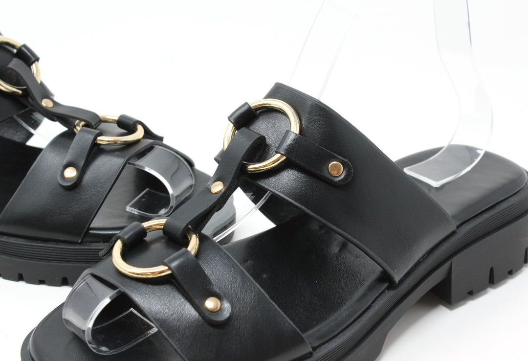 Gold Buckled Slide