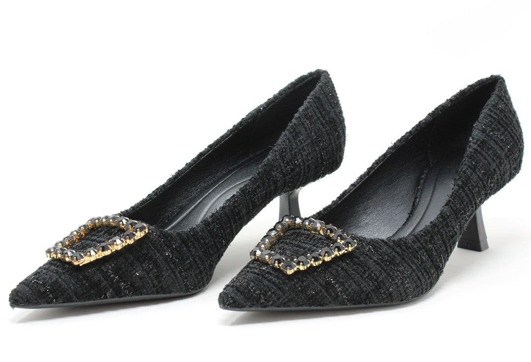 Tweed Look Heel
