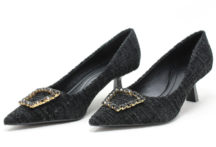 Tweed Look Heel