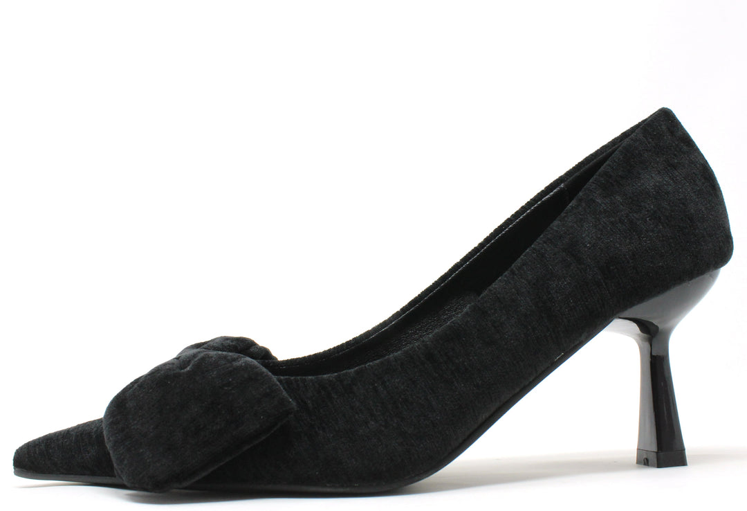 Velvet Bow Heel