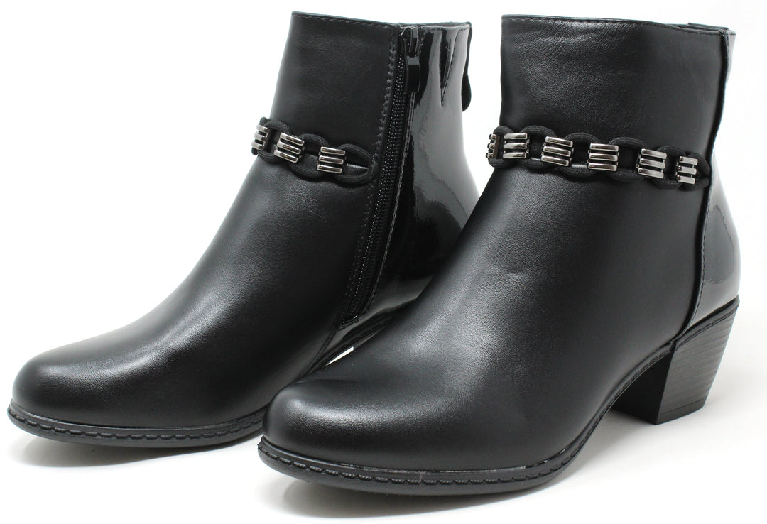 Loop Chain Ankle Boot