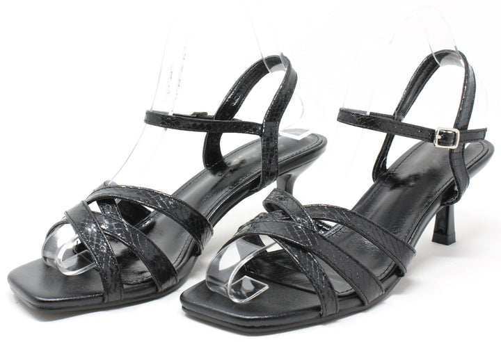 Metallic Snake Design Heel