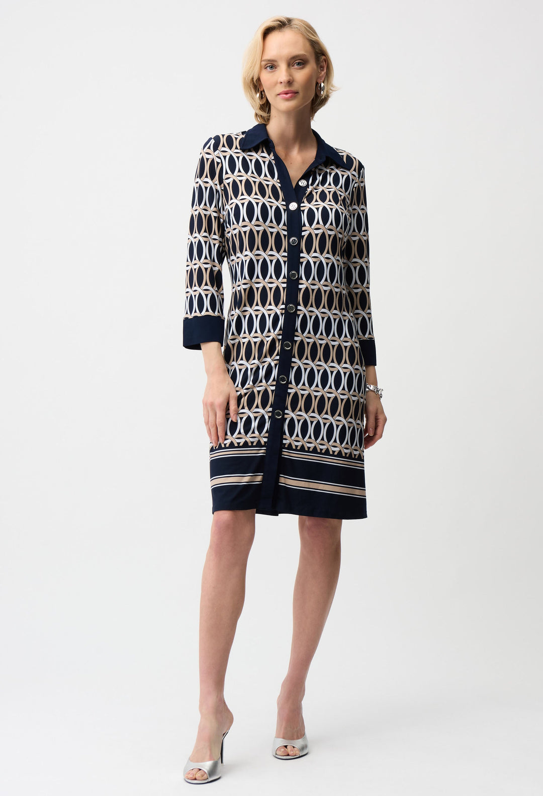 Geometric Shirt Dress