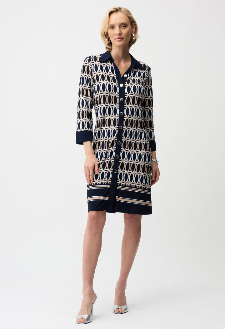 Geometric Shirt Dress