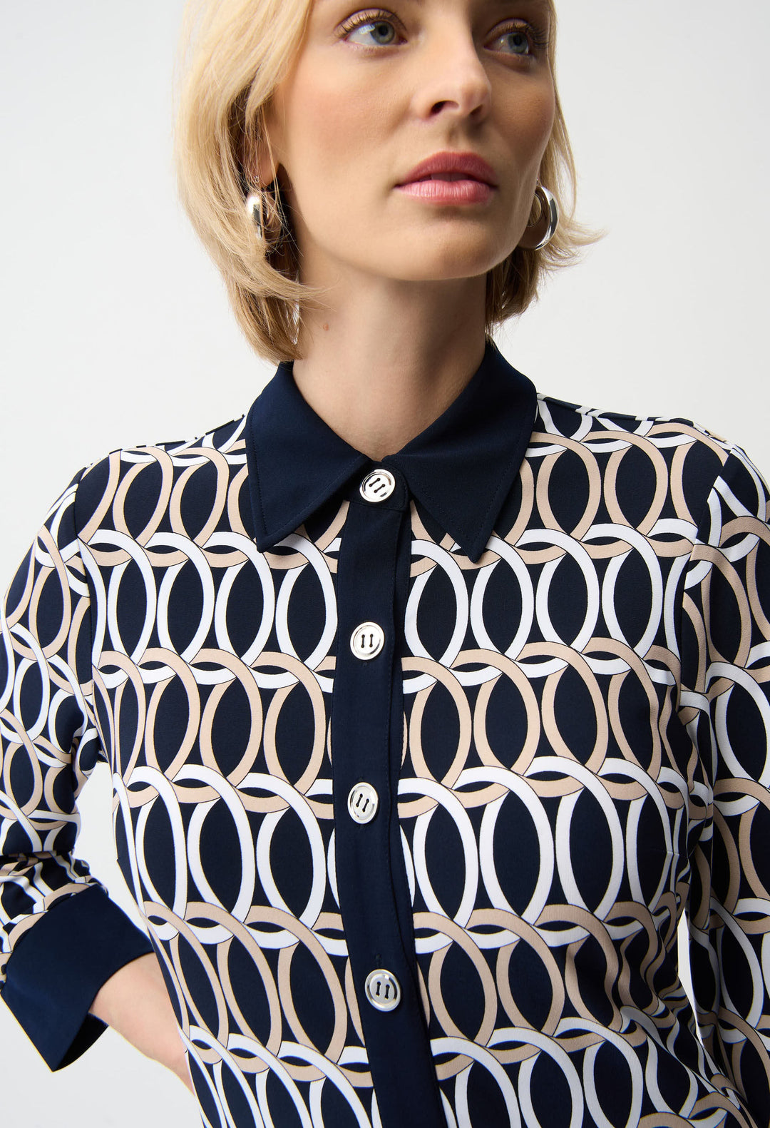 Geometric Shirt Dress