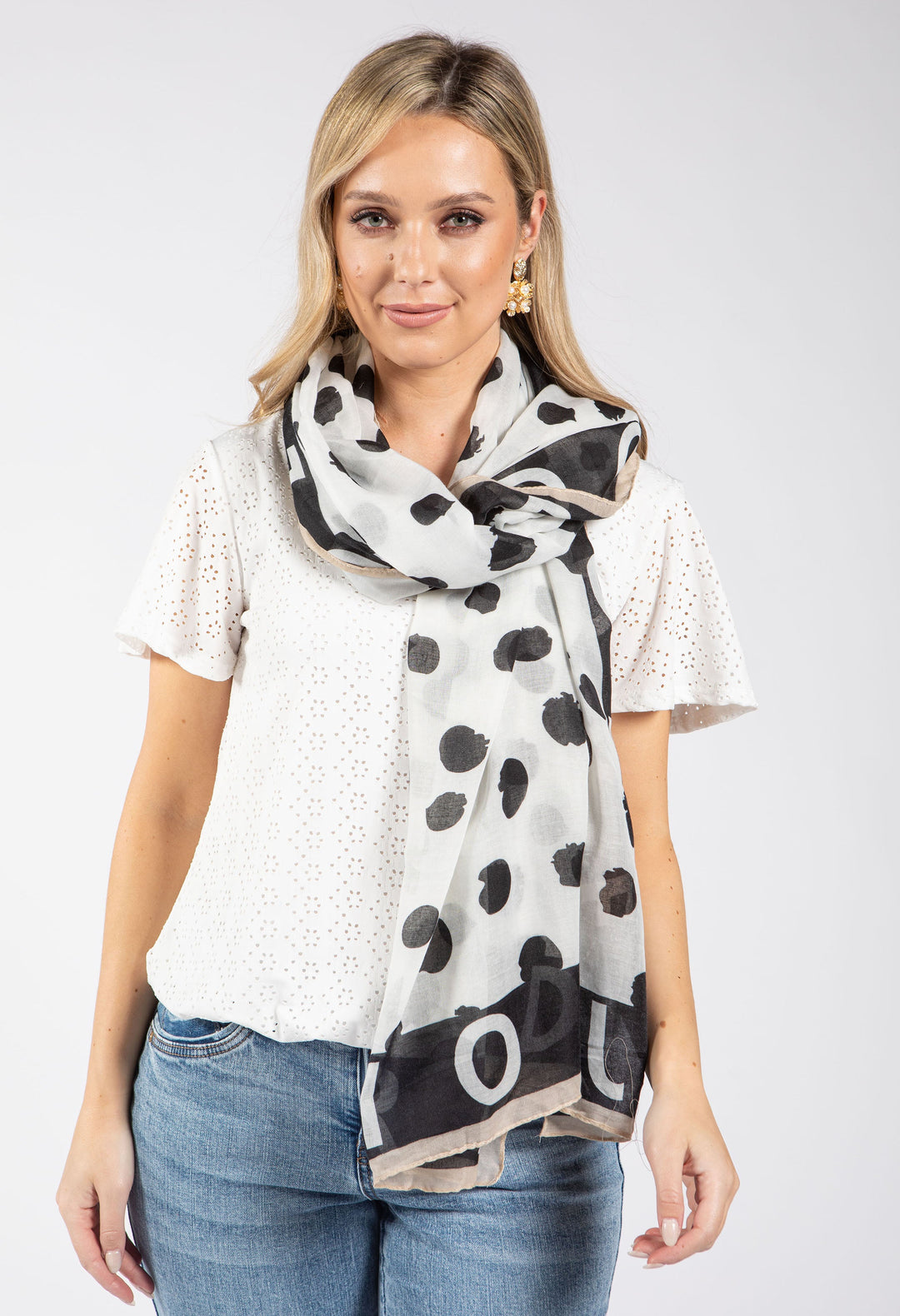 Spotted Print Scarf