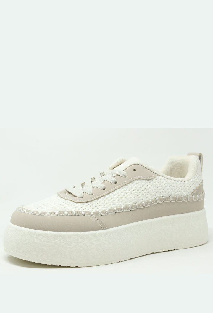 Crochet Detail Platform Trainer