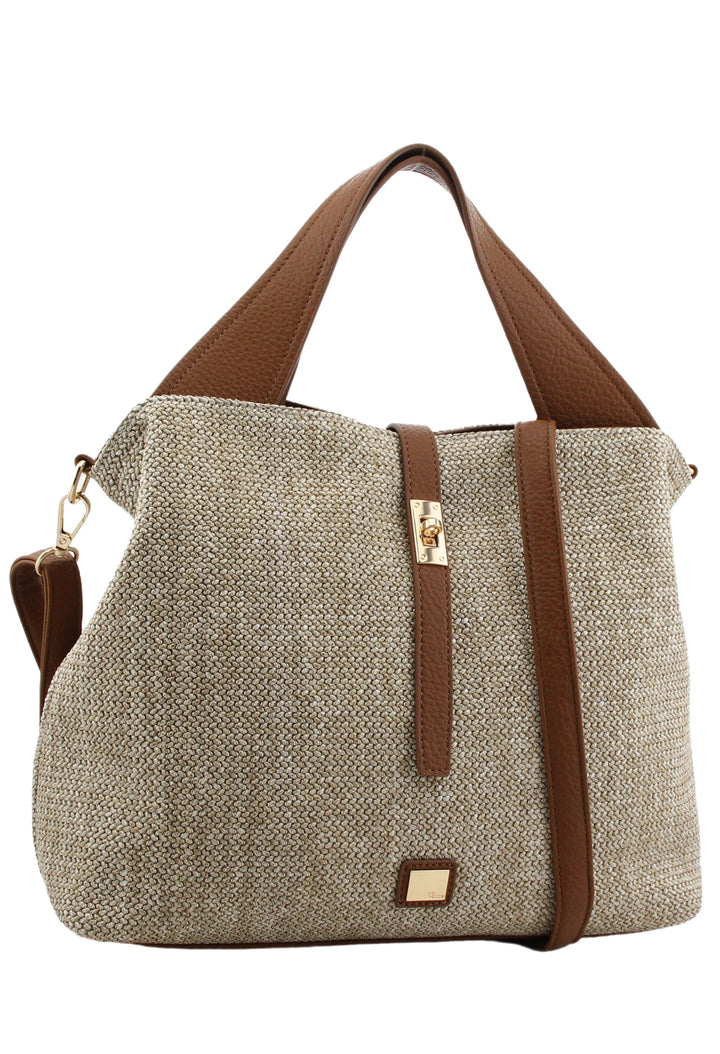 Straw Look Shopper Bag