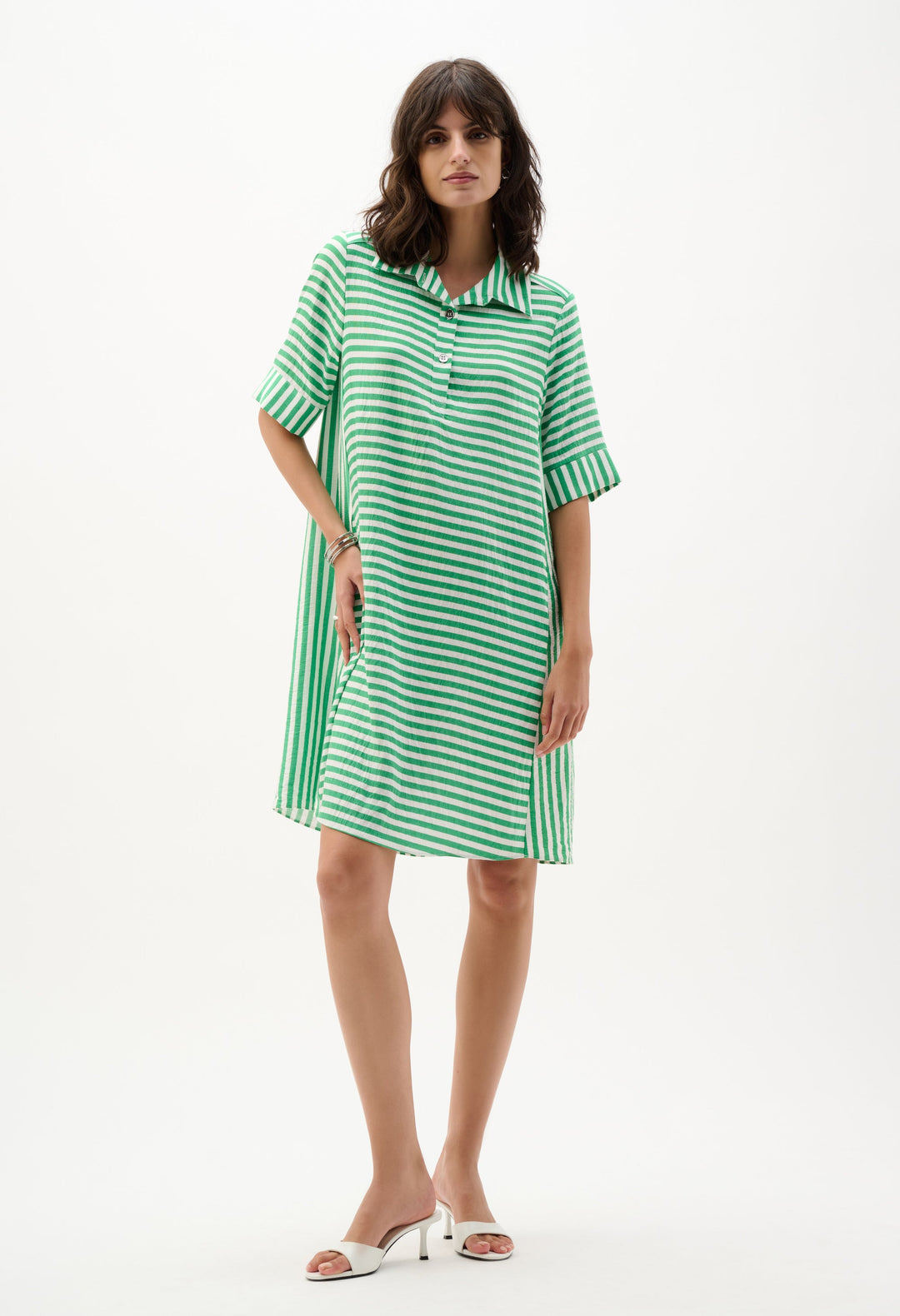Casual Striped A-line Dress