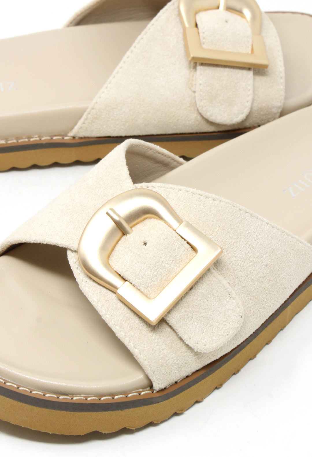 Faux Suede Slide