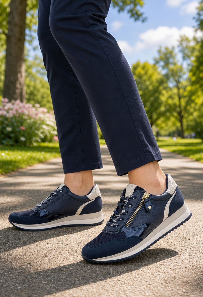 Contrast Side Zip Trainer