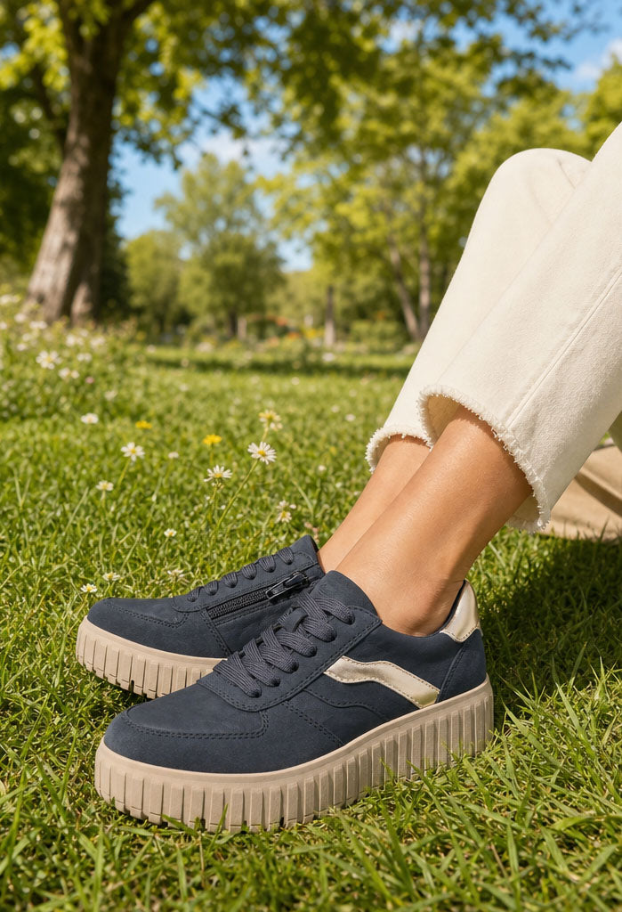 Double Wave Stripe Trainer